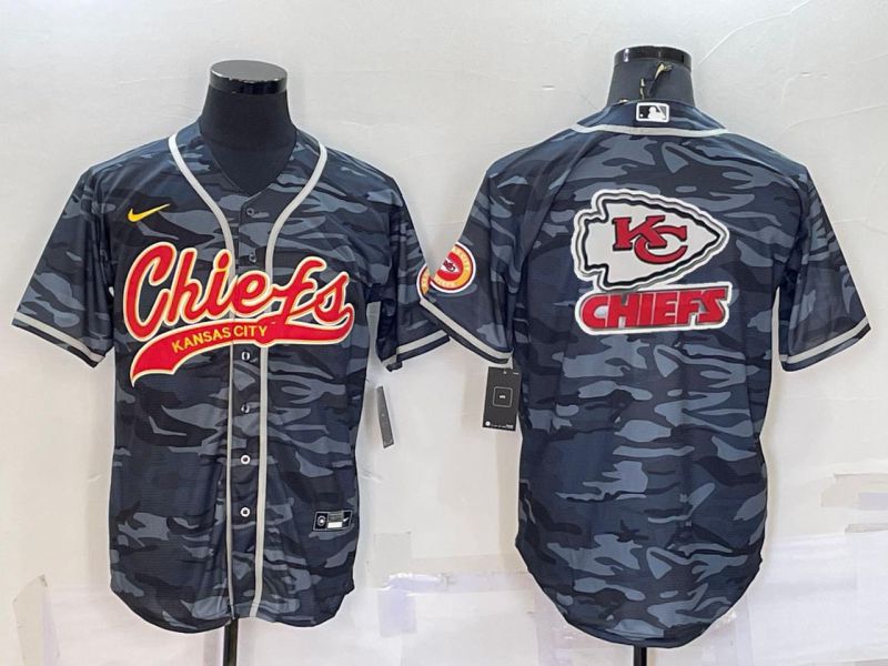 Men Kansas City Chiefs Blank Camo 2022 Nike Co branded NFL Jersey